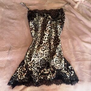 Victoria's Secret Animal Print Slip Dress